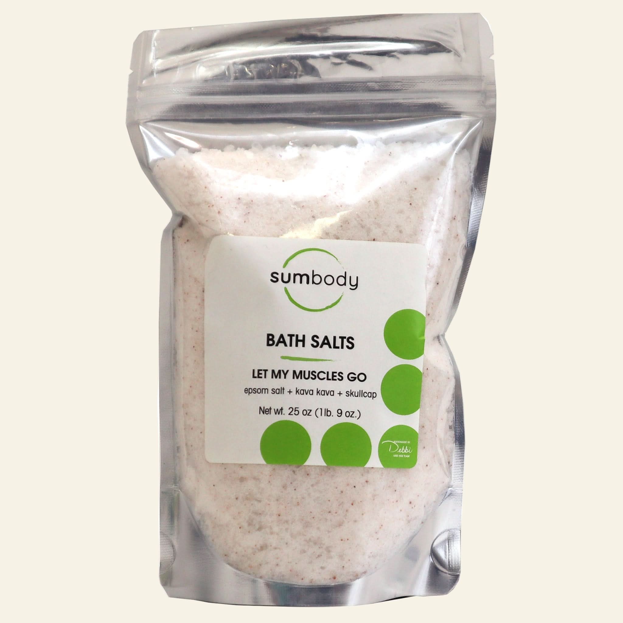 Sumbody Skincare Let My Muscles Go 25oz Aromatherapy Bath Salts 25 oz