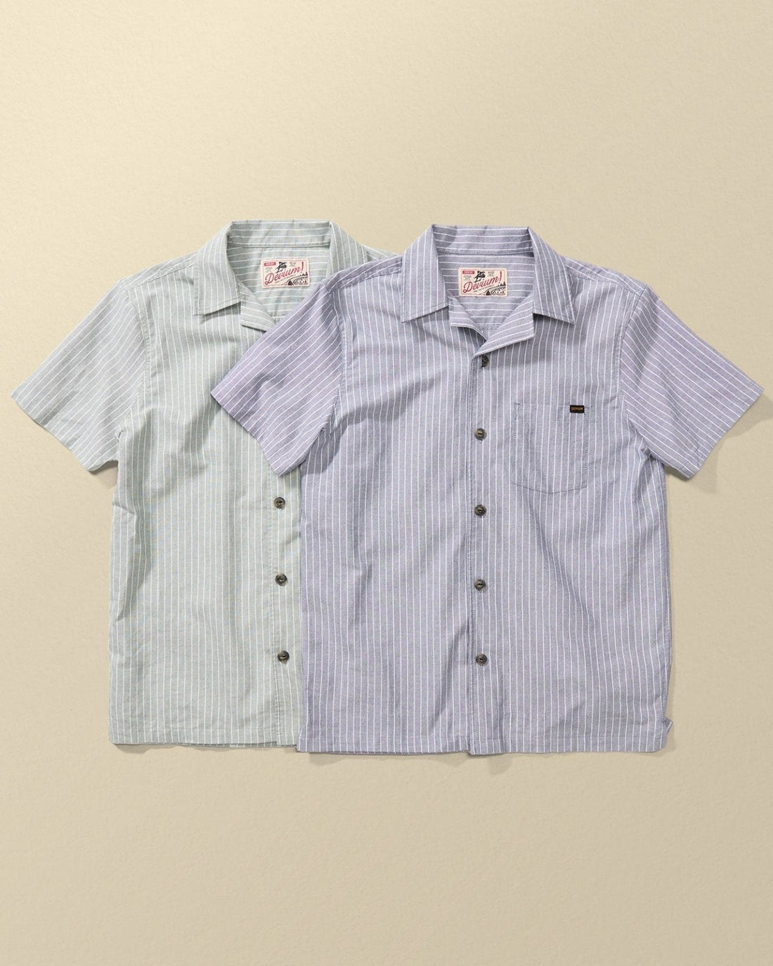 Lombard Striped Short Sleeve Shirt - My American Goods
