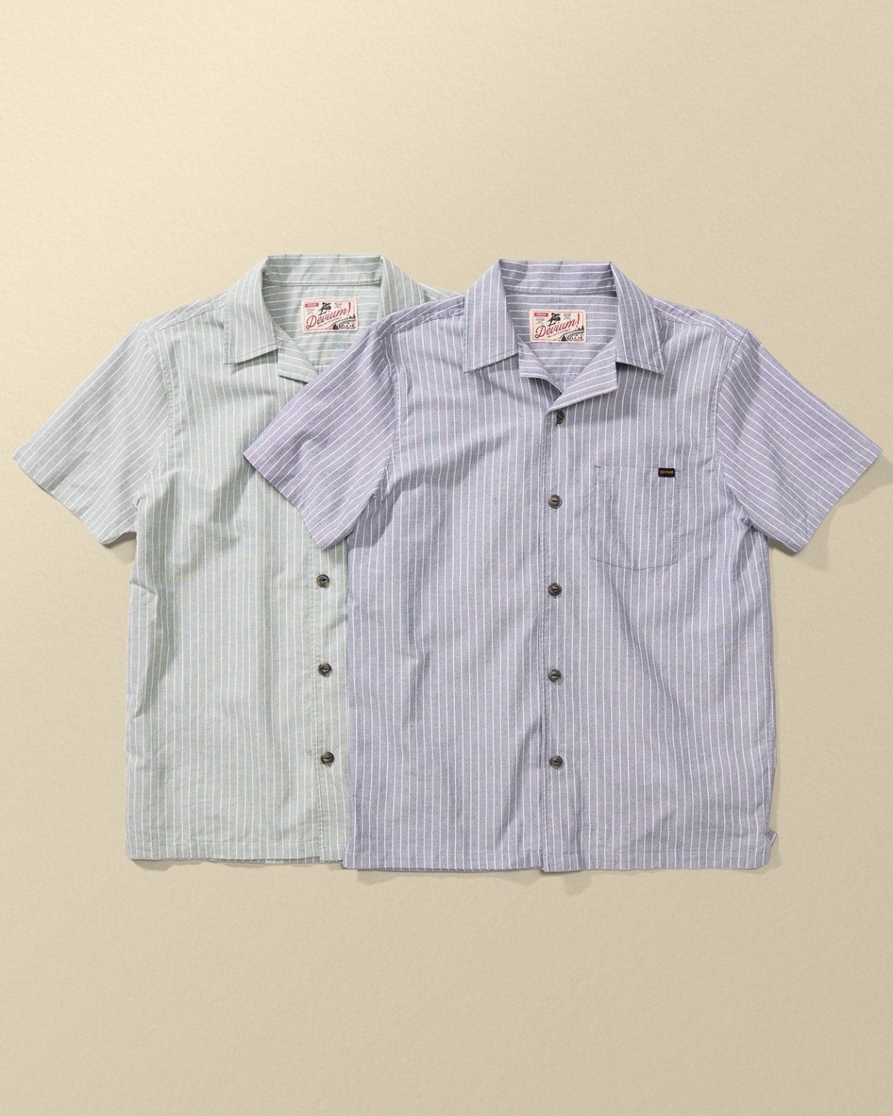 Lombard Striped Short Sleeve Shirt - My American Goods
