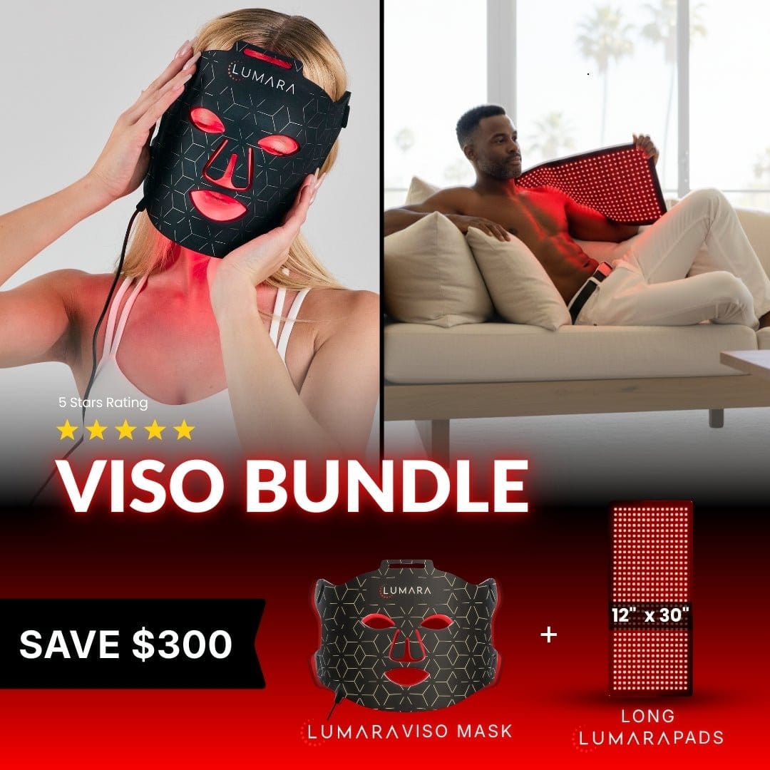 Lumara Health &amp; Beauty Pad Bundle VISO - FDA Certified Red Light Therapy Mask