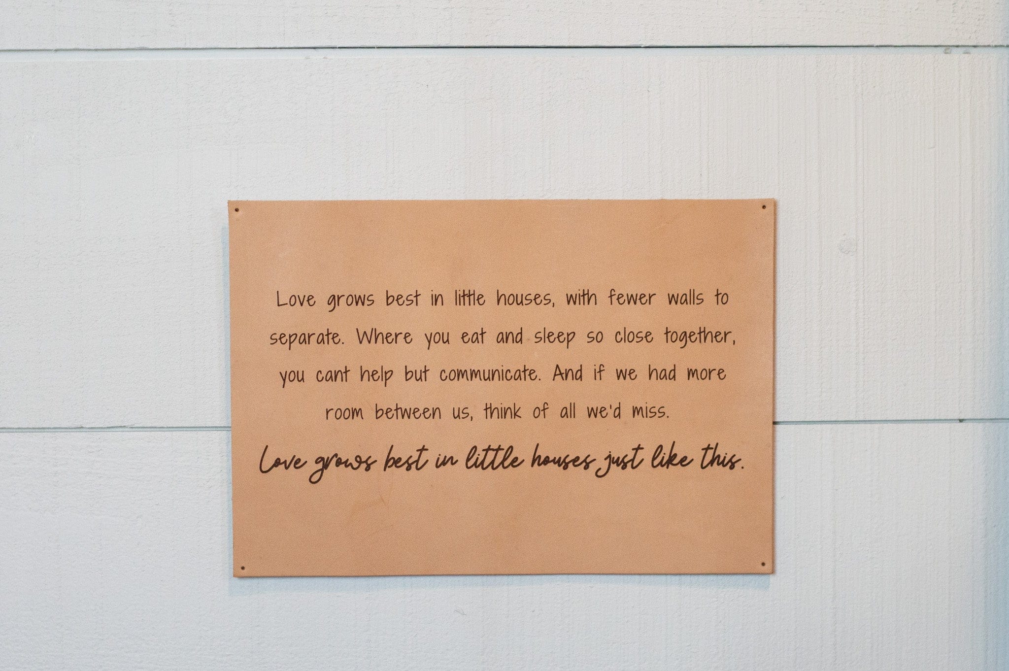 Urban Southern Love Grows Best Leather Sign