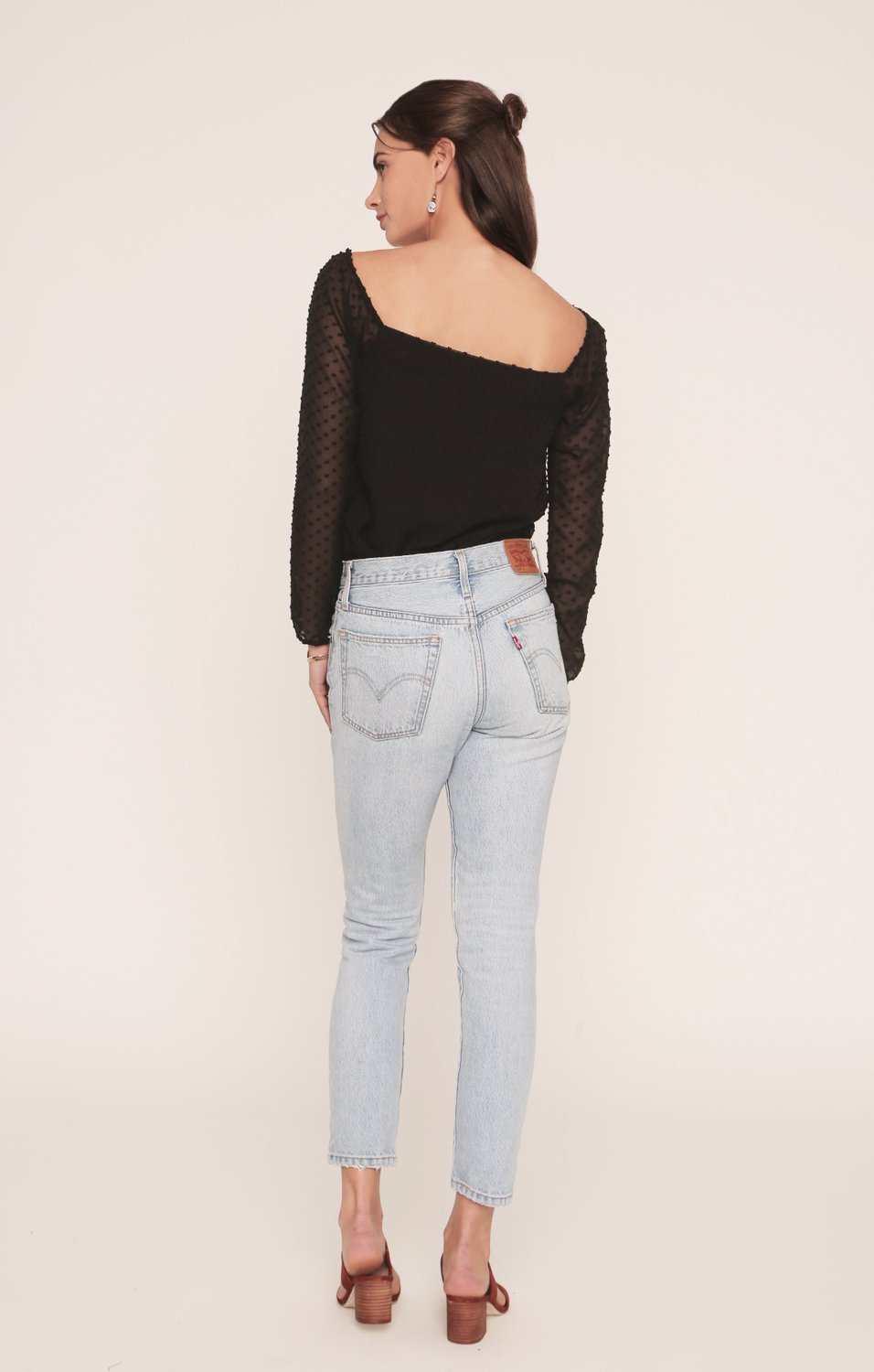 Lovely Blouse - Black Silk