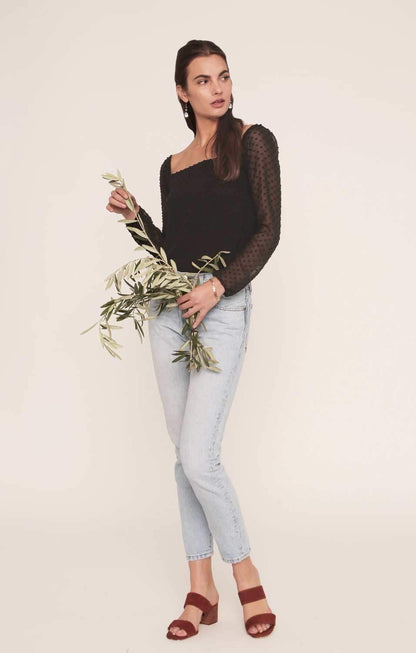 Lovely Blouse - Black Silk