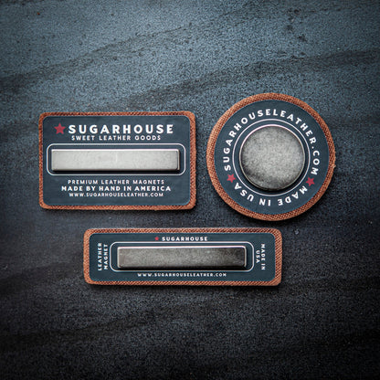 Beer Fridge Leather Magnet Block Style