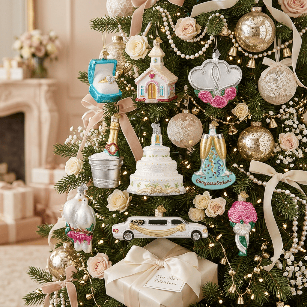 Old World Christmas 4 X 18 X 14 / 14034 Just Married Collection Ornaments
