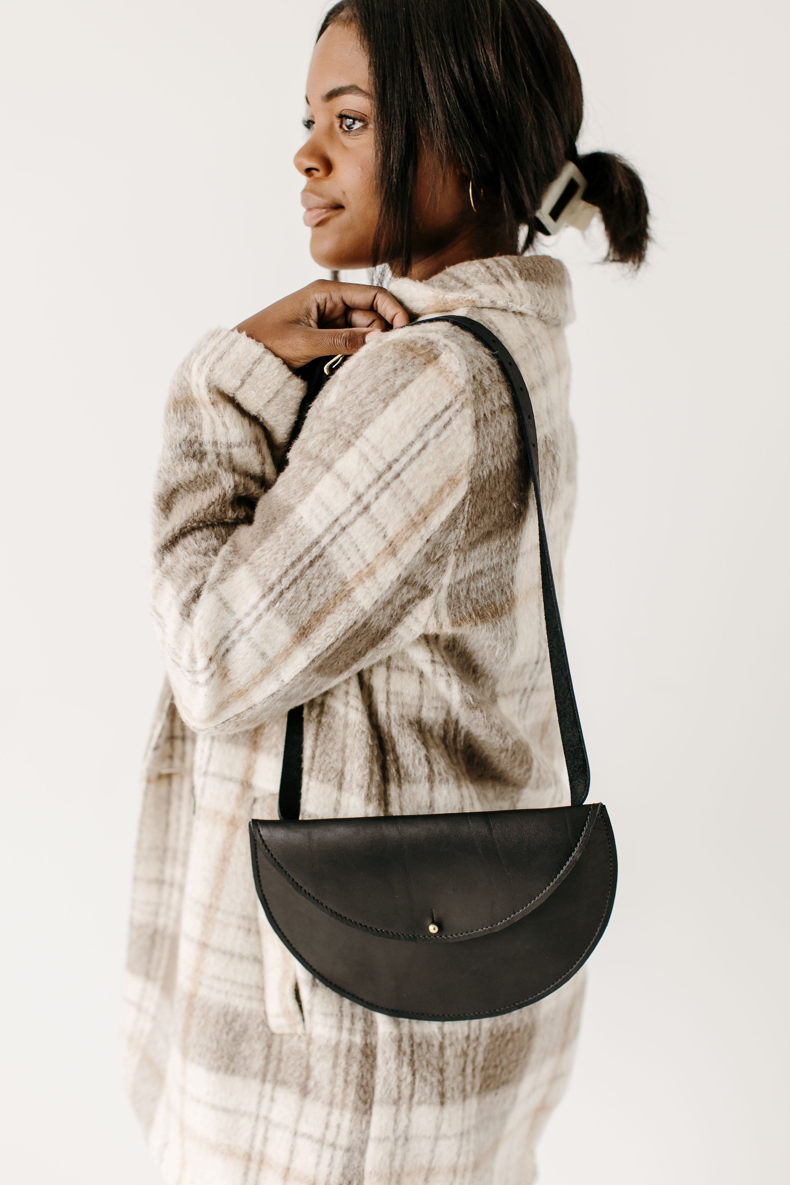 Urban Southern Bags Black / Small: 28”-33” Half-Moon Belt Bag
