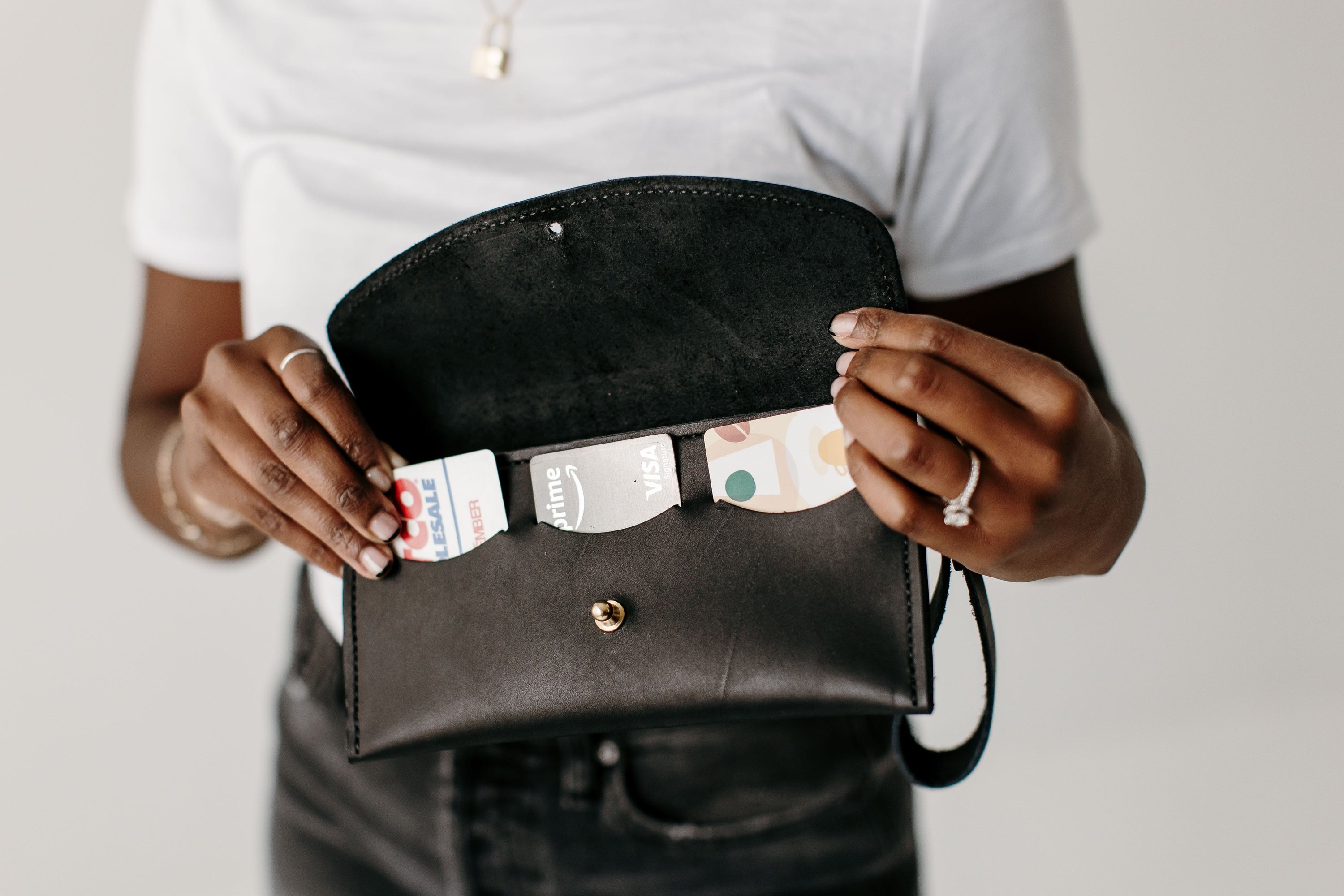 Urban Southern Wallets Black Ruby Wristlet Wallet