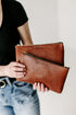 Urban Southern Accessories Cognac Set (Small & Large) Zipper Pouch