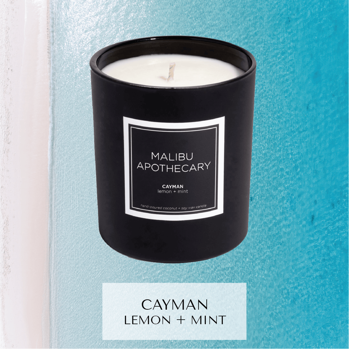 Malibu Apothecary Candle Cayman Matte Black Candle