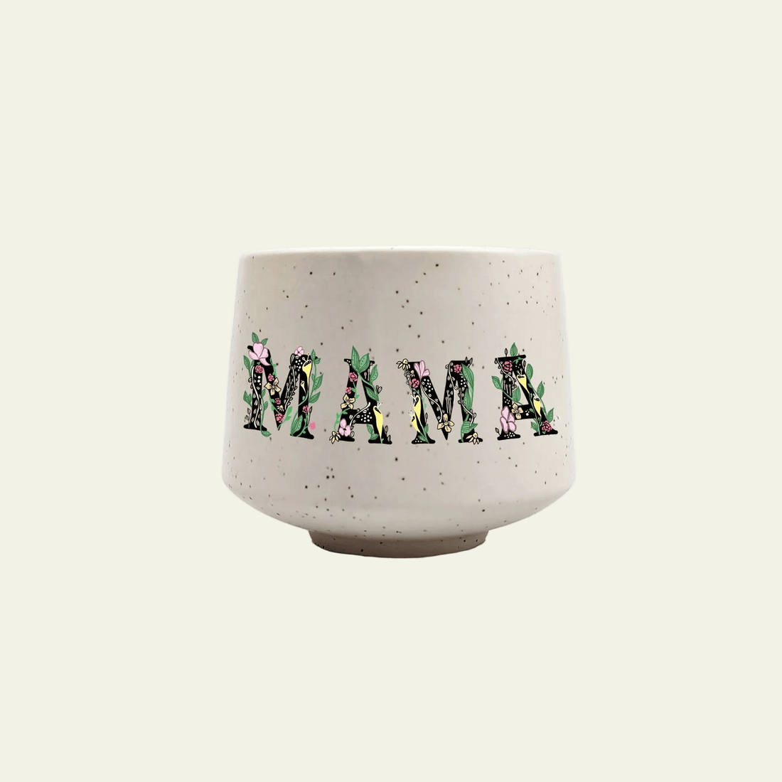 Floral MAMA Stoneware cup