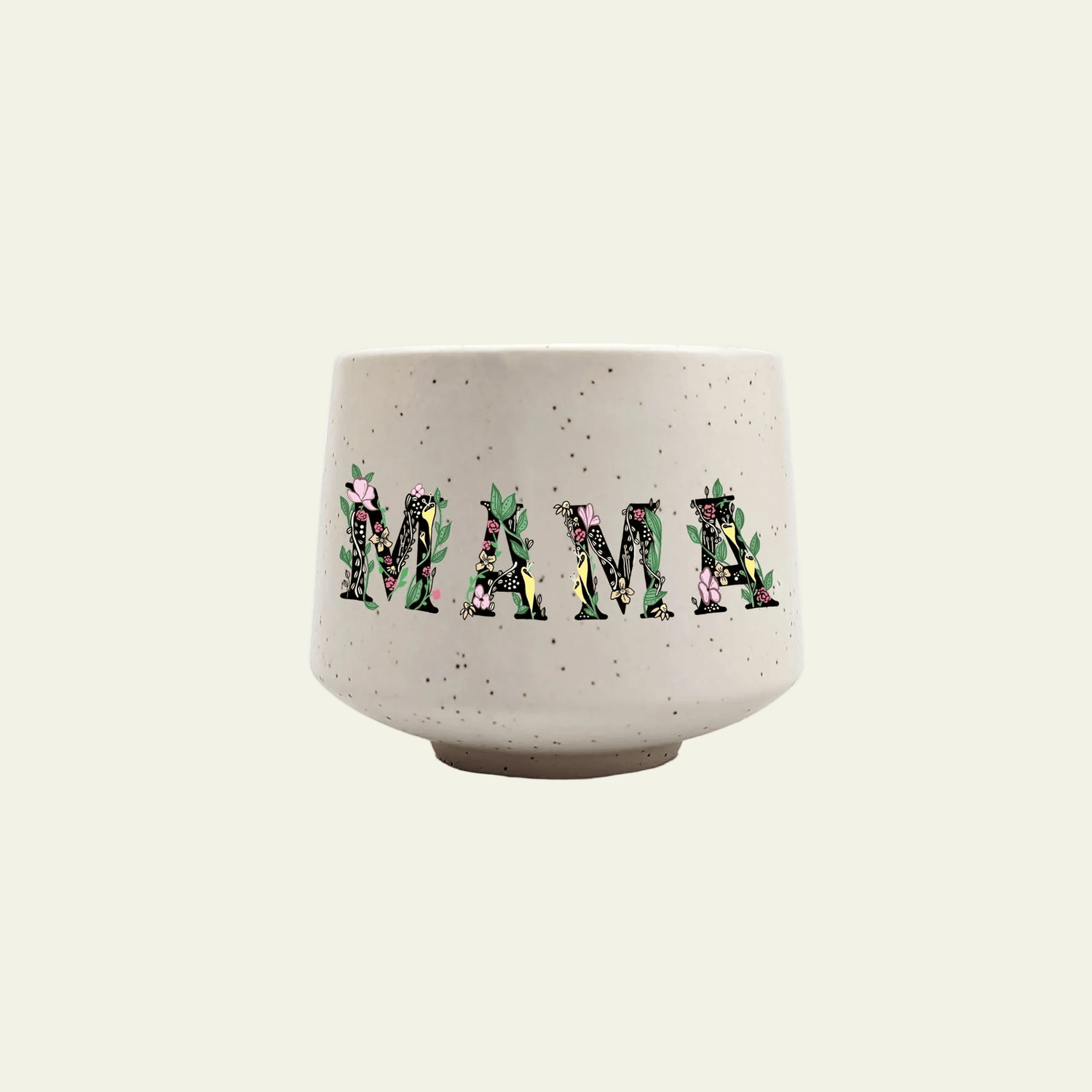 Floral MAMA Stoneware cup
