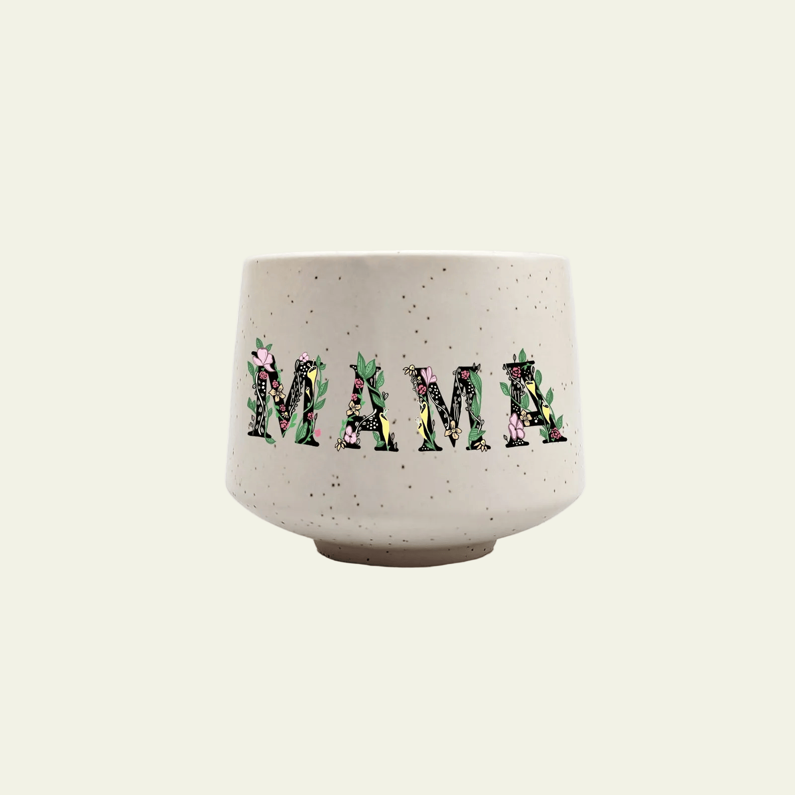 Floral MAMA Stoneware cup