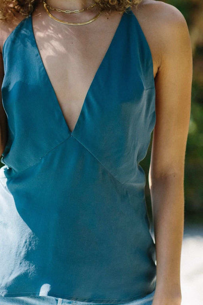 Marlboro Silk Tank - Black, Blue or Champagne