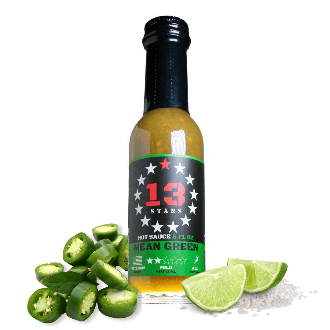 13 Stars Hot Sauce Hot Sauce 13 Stars Hot Sauce Mean Green