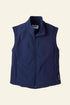 Navy blue vest on a white background