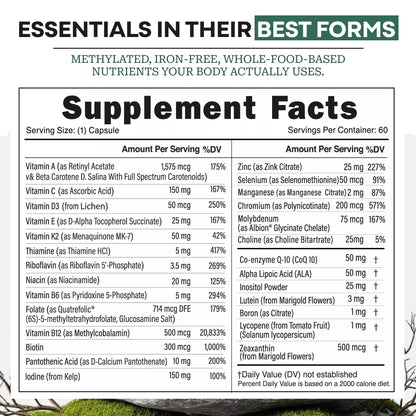 Methylated Whole Food Multivitamin