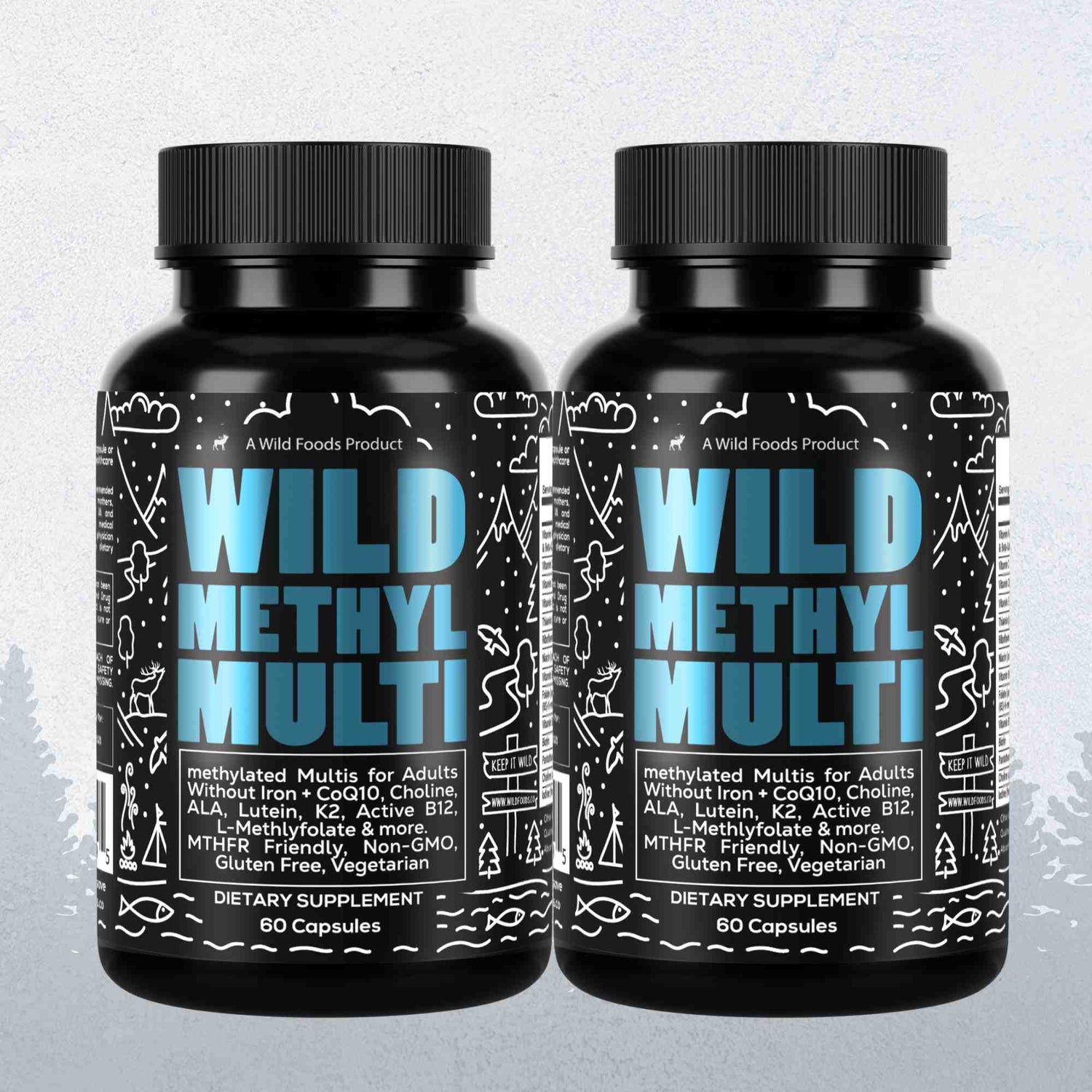 Wild Foods Supplements 2x - 120 Days Methylated Whole Food Multivitamin