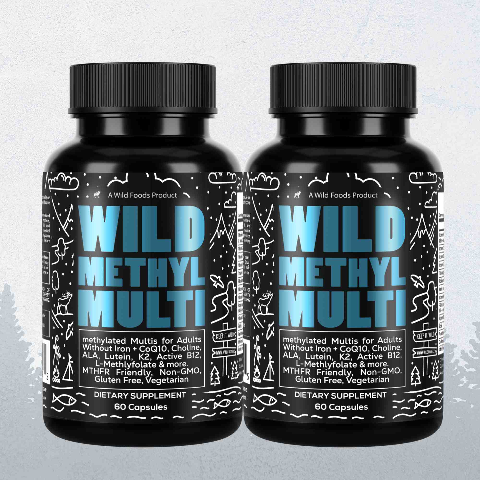 Wild Foods Supplements 2x - 120 Days Methylated Whole Food Multivitamin