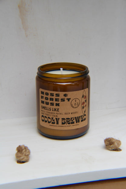 Moss &amp; Forest Musk Soy Candle