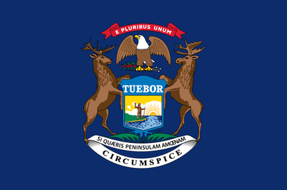 Flags Unlimited USA Nylon State Flags Michigan