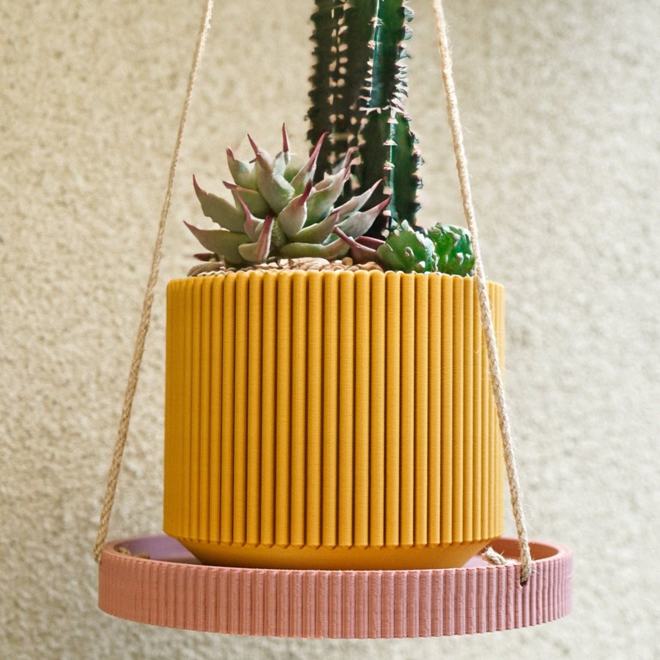 Mid-Century Ribbed Planter - My American Goods