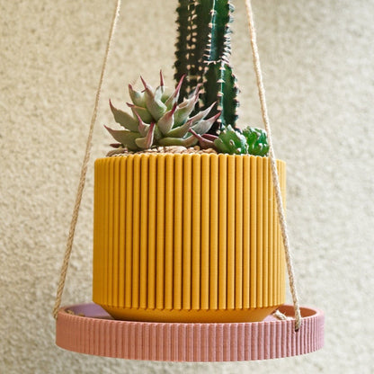 Mid-Century Ribbed Planter - My American Goods