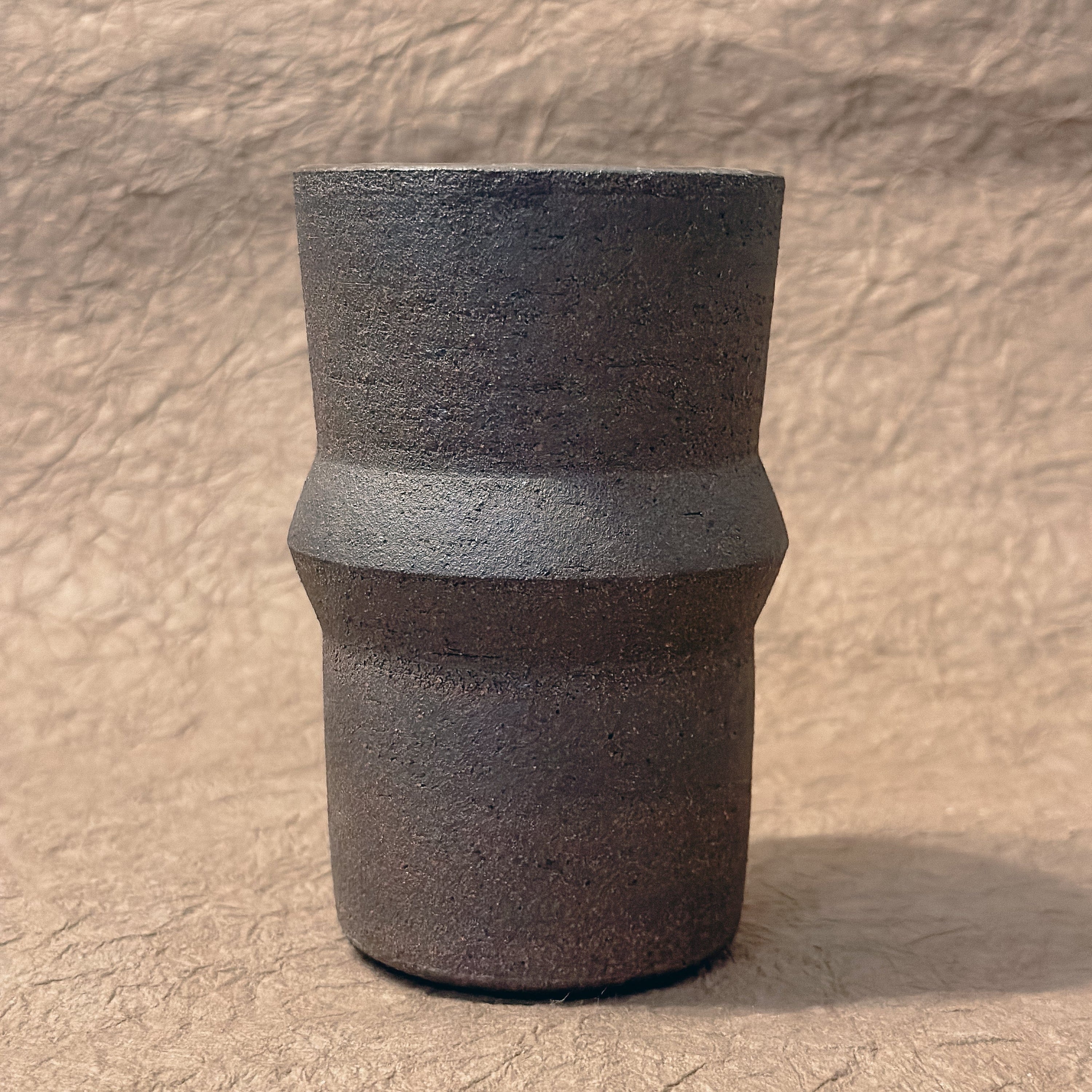 Olivia Snow Ceramics Tumbler mid angle Saturn Ceramic Tumblers in Dark Brown