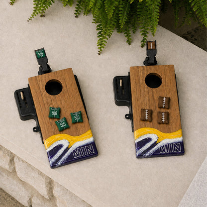 Mini Tabletop Resin Cornhole Set | Gameday Collection