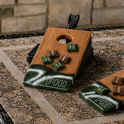 Mini Tabletop Resin Cornhole Set | Gameday Collection