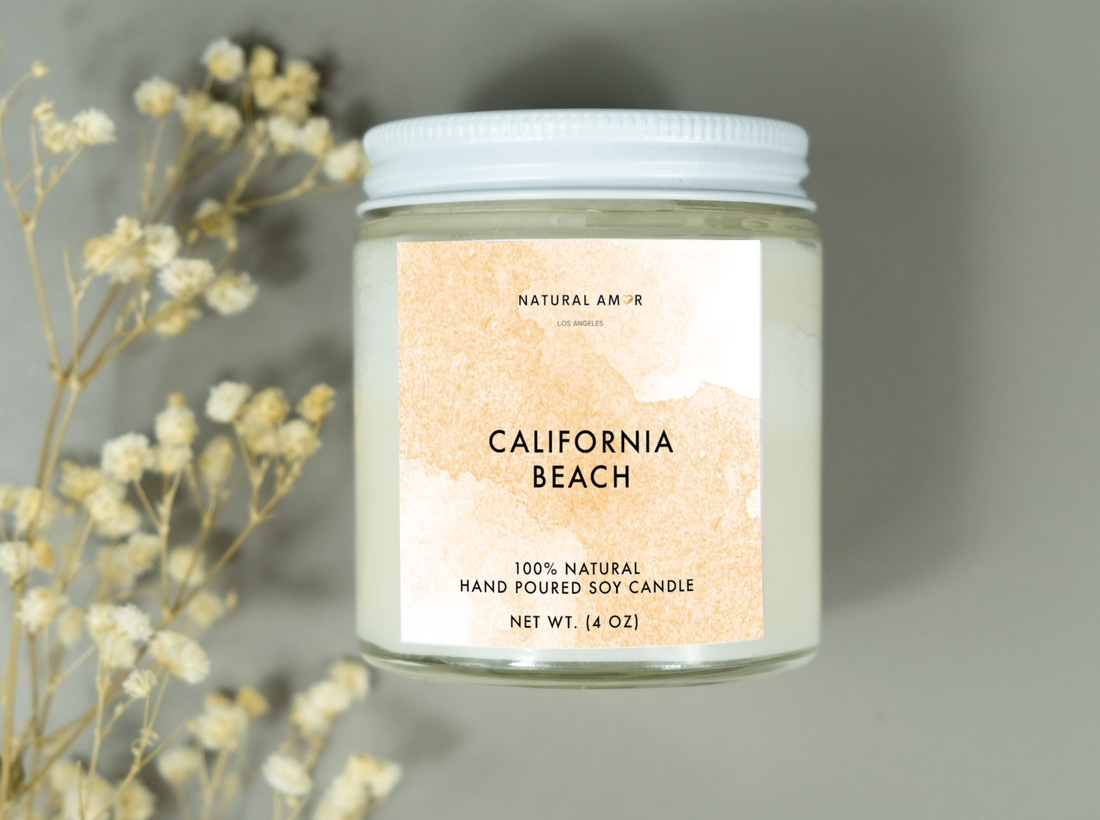 California Beach Natural Soy Candle - My American Goods
