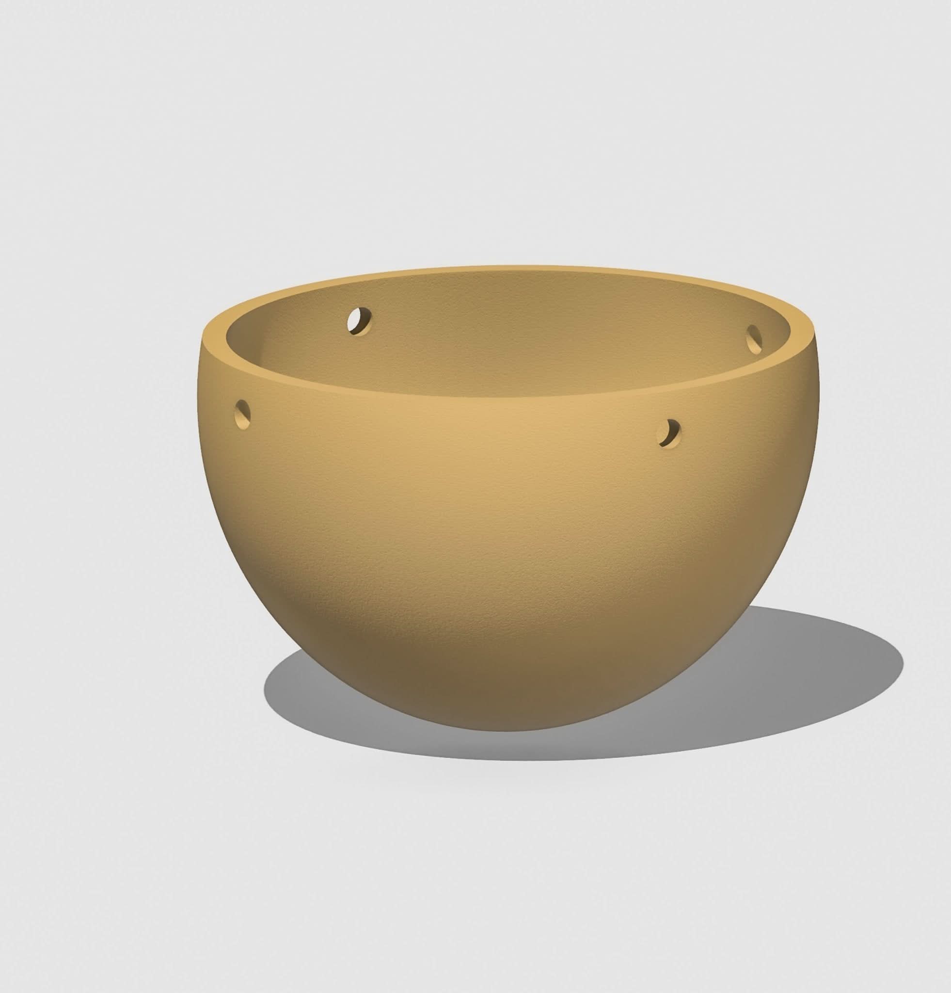 Rosebud HomeGoods Hanging Planter Beige / No Drainage / Small Minimalist Hanging Plant Pot with Drainage