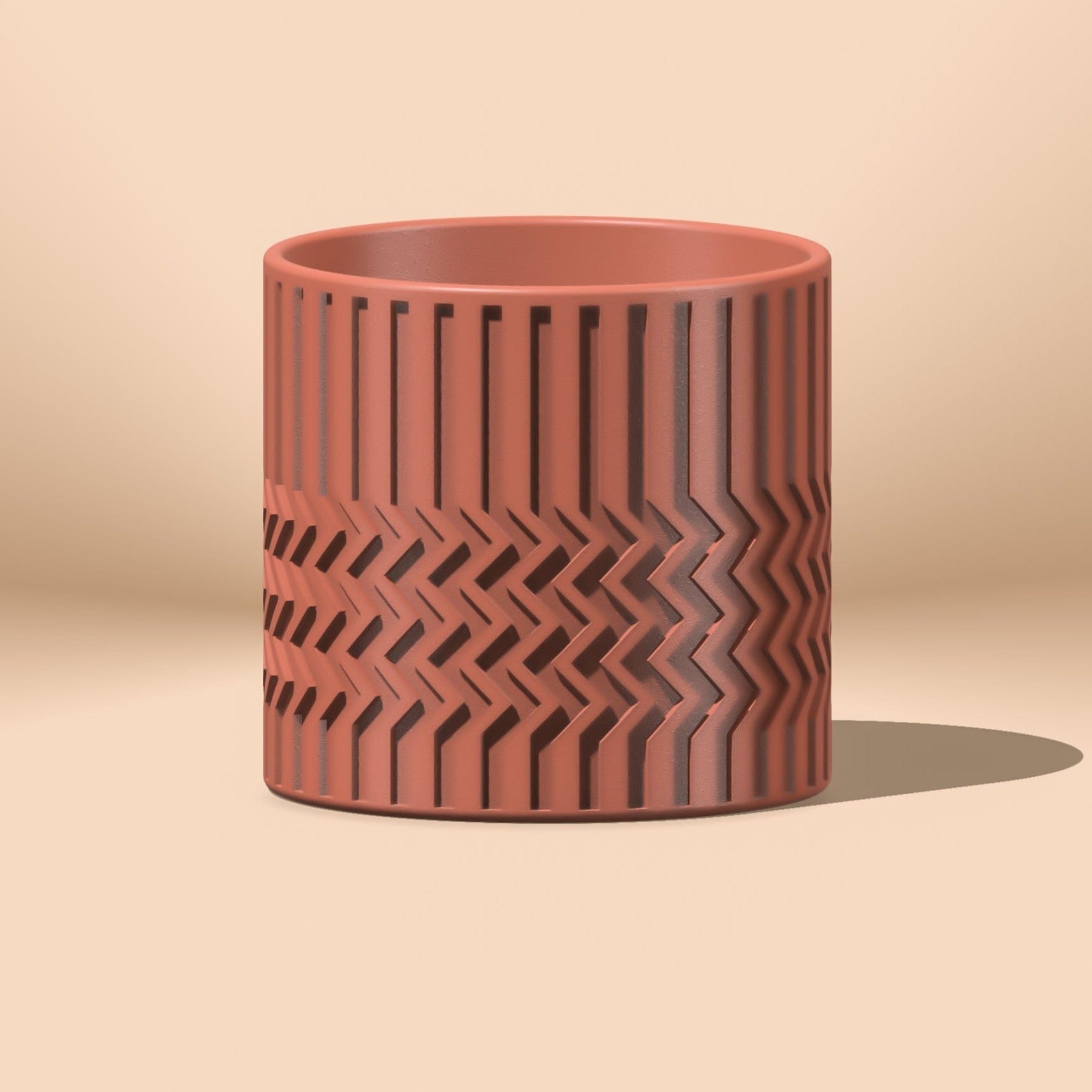 Rosebud HomeGoods Pots &amp; Planters Minimalist Zig-Zag Planter