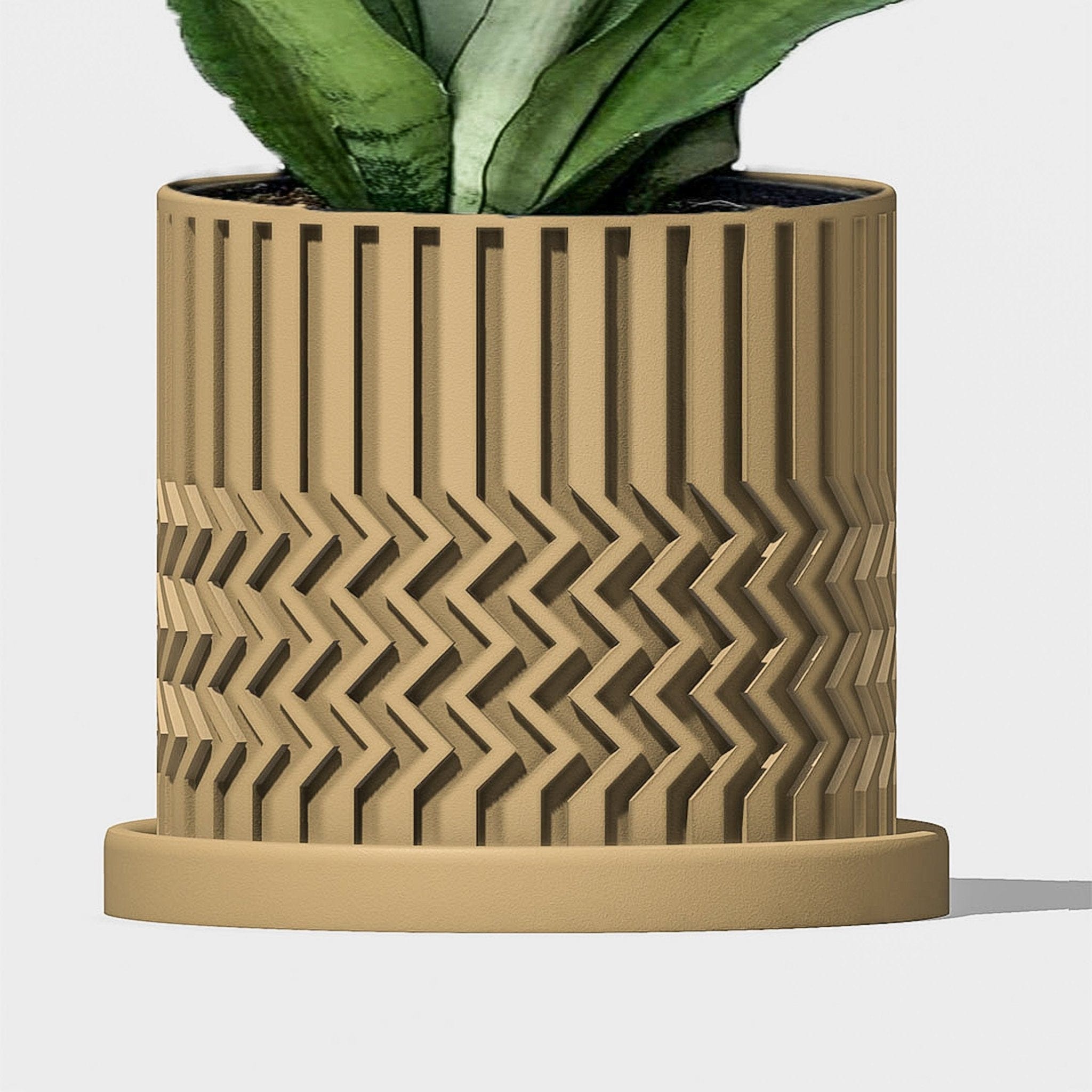 Rosebud HomeGoods Pots &amp; Planters Minimalist Zig-Zag Planter
