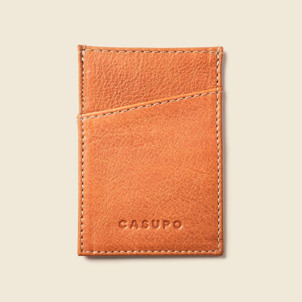 CASUPO Slim Card Holder Minimalist Wallet with RFID protection - Natural