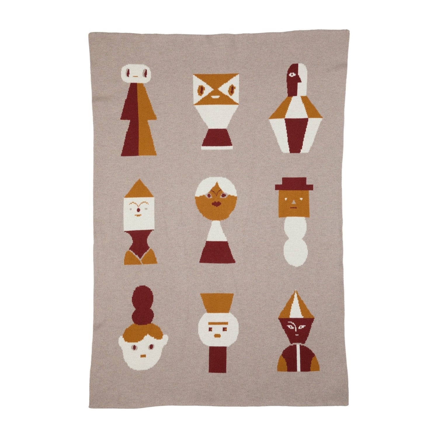 Biquette Baby Blanket Candied Apple in Merino Wool Mix &amp; Mingle Baby Blanket