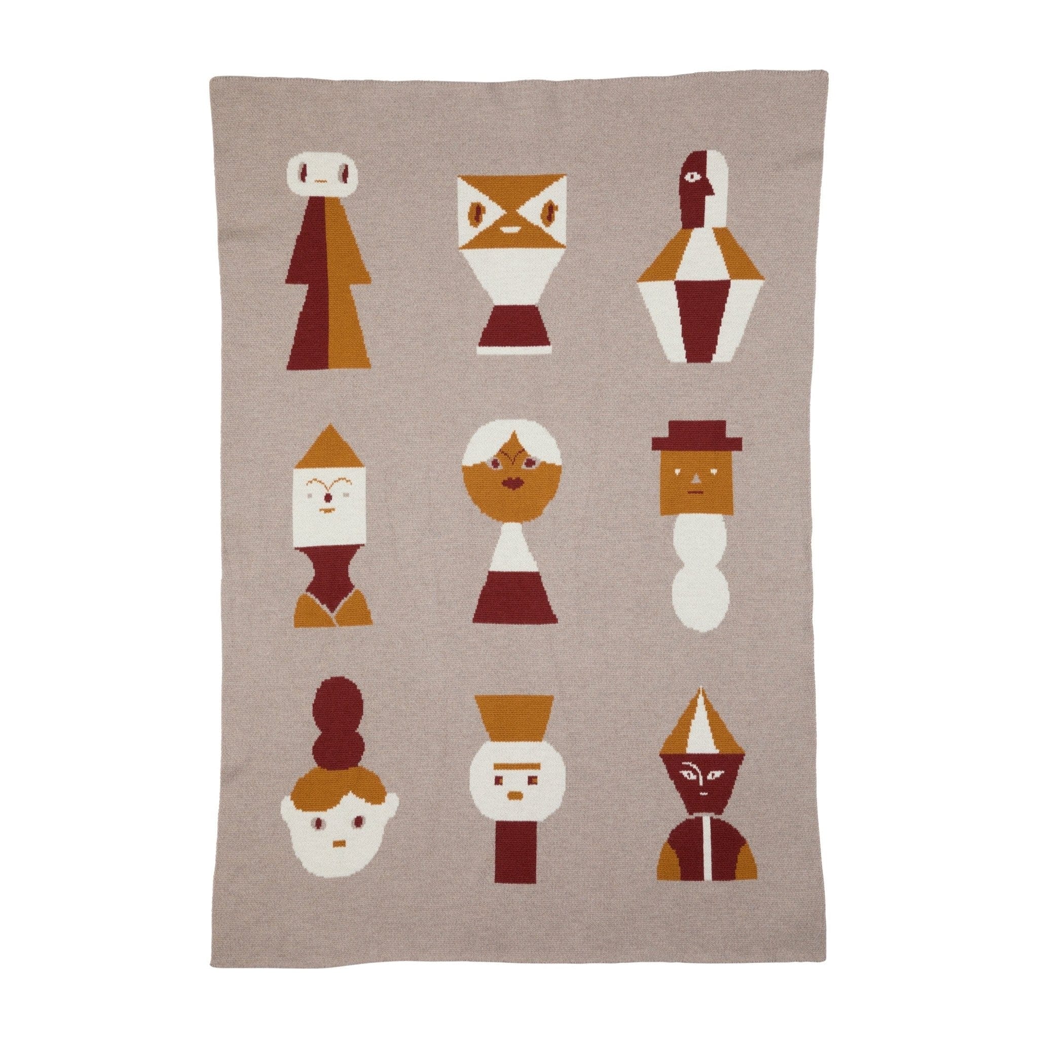 Biquette Baby Blanket Candied Apple in Merino Wool Mix &amp; Mingle Baby Blanket