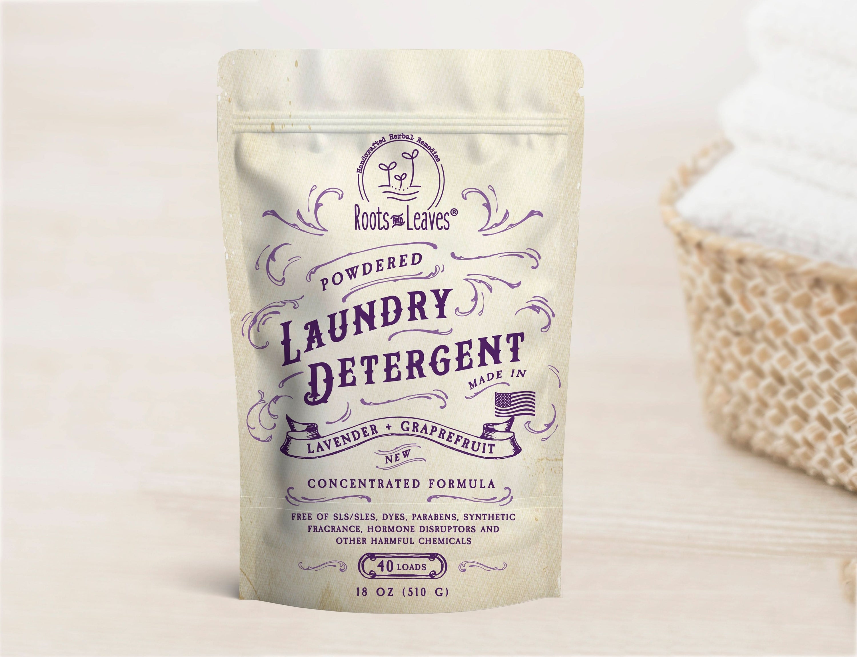 Roots and Leaves, LLC Clean Powdered Laundry Detergent