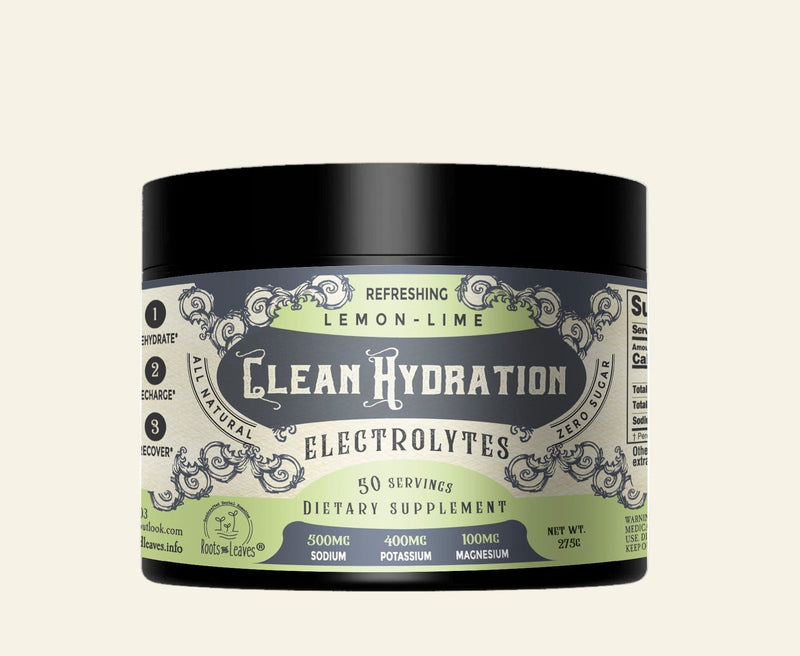 Roots and Leaves, LLC Clean Hydration - Lemon Lime - Electrolytes