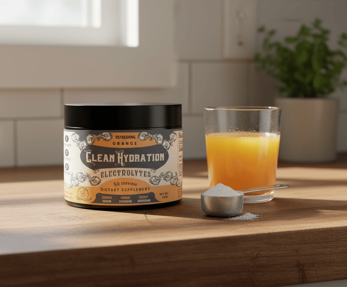 Clean Hydration - Orange - Electrolytes - My American Goods