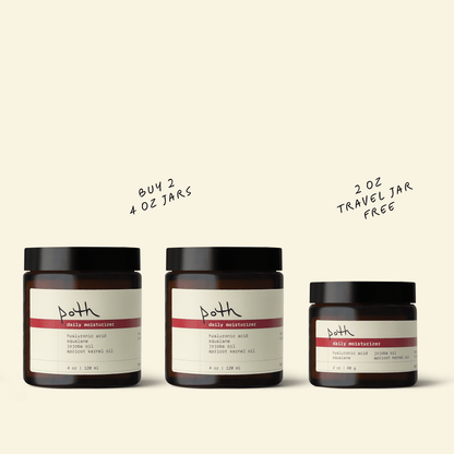 poth Moisturizer 4 oz (2x) + Free 2 oz Daily Moisturizer