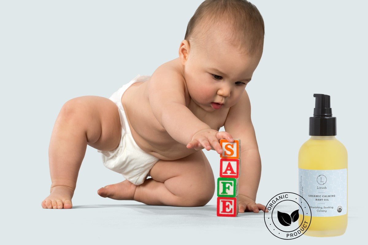 ORGANIC CALMING BABY OIL Nourishing, Soothing, Calming - My American Goods