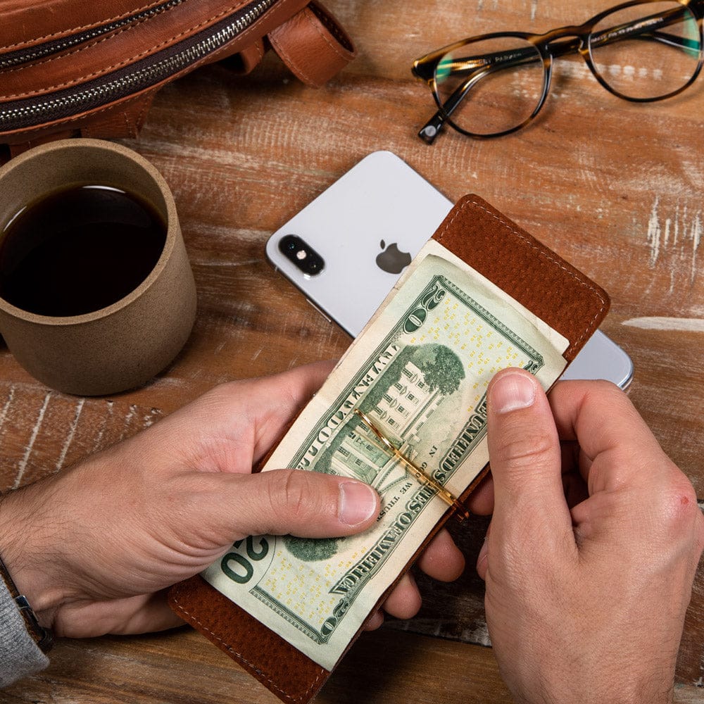 CASUPO Money Clip Wallet Money Clip Wallet - Chocolate