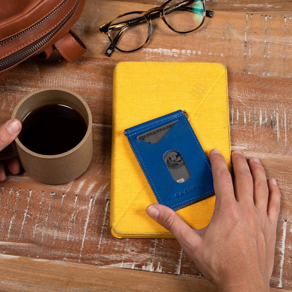 CASUPO Money Clip Wallet Money Clip Wallet - Cobalt