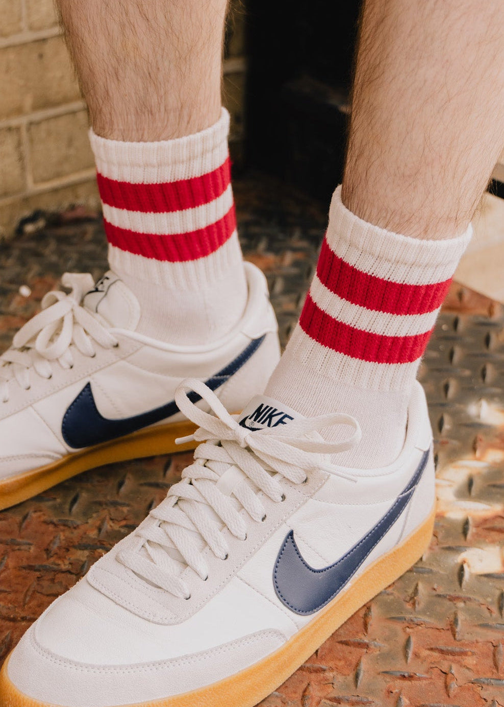 The Mono Stripe Quarter Crew
