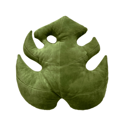 Monstera Deliciosa Leaf Pillow