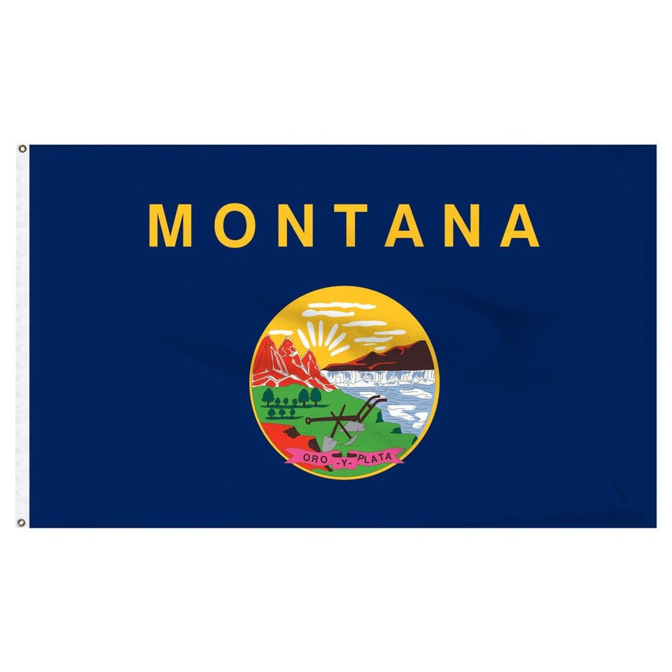 Flags Unlimited USA Nylon State Flags Montana