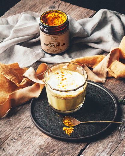 Anima Mundi Tea &amp; Infusions GOLDEN MOON MILK | Blue Lotus Vanilla
