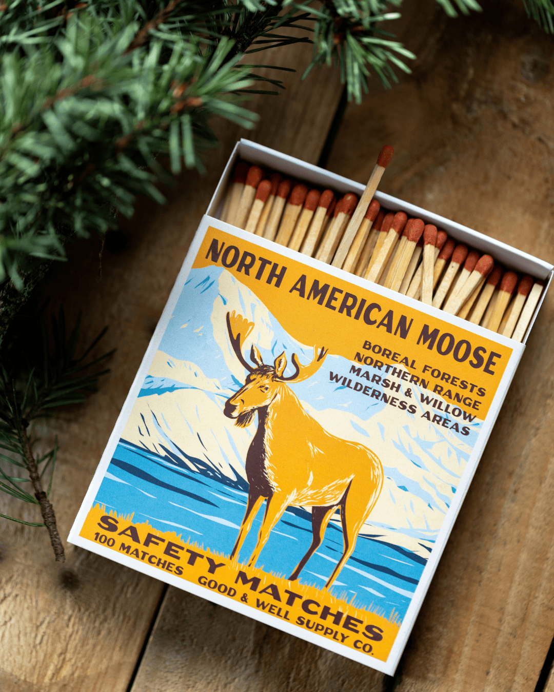 Good &amp; Well Supply Co. North American Moose Cabin Matches