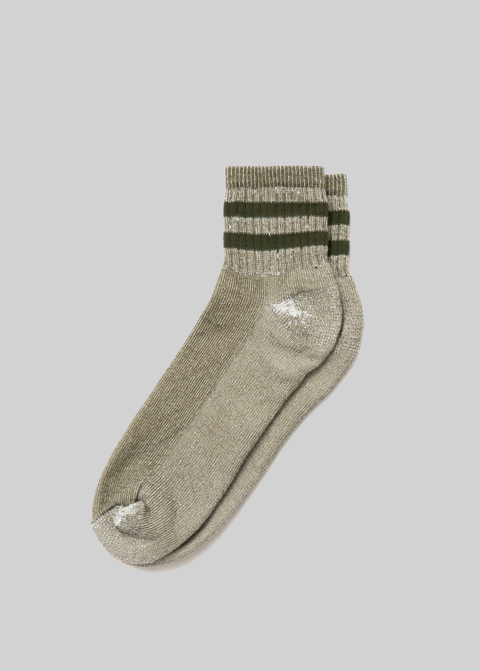 American Trench Socks moss / One Size Merino Activity Quarter Crew