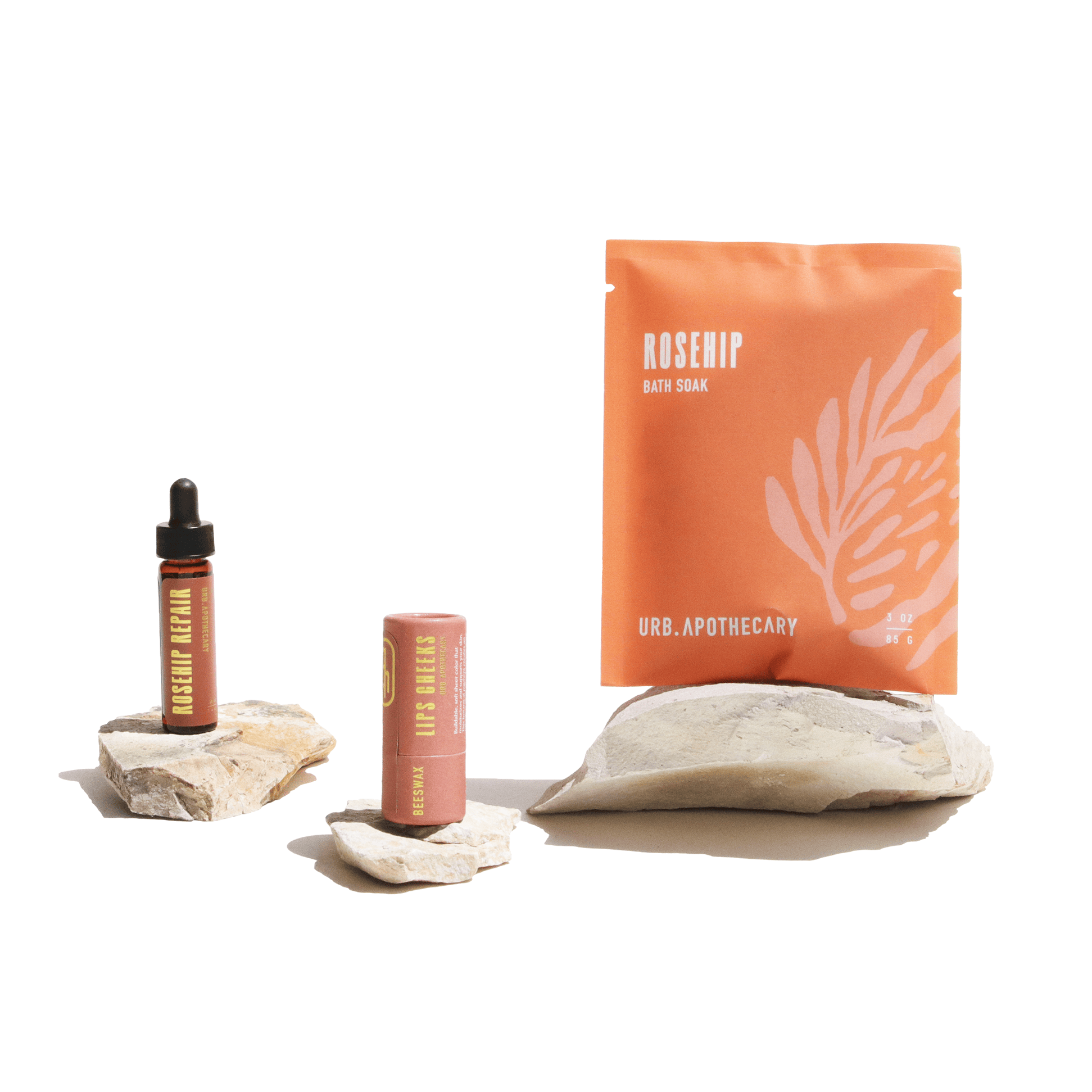 URB APOTHECARY gift Experience Size / Lips Cheeks Tint (Vegan) / Yes Please Roses + Cacao Gift Bundle